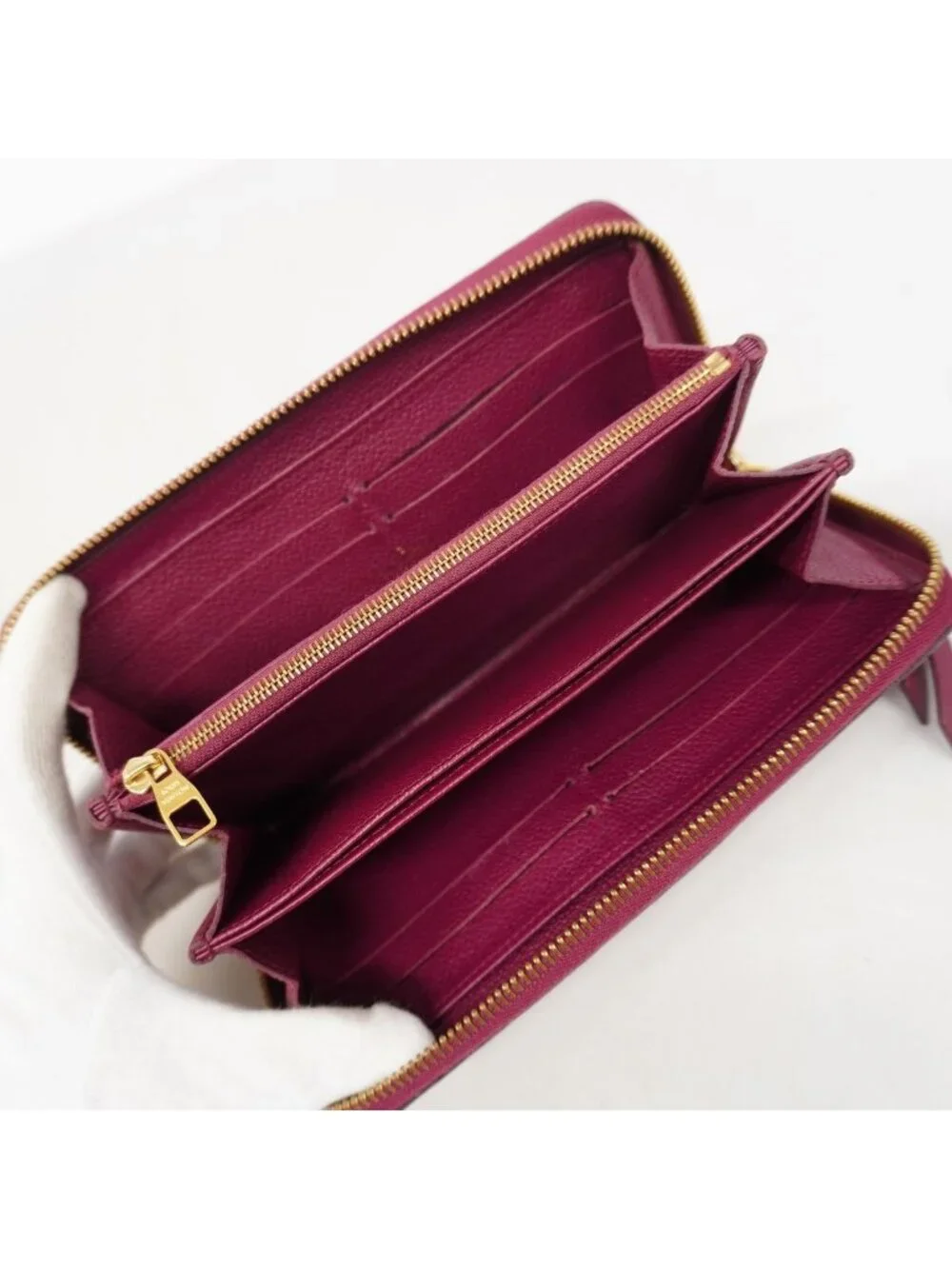 Louis Vuitton Wallet Monogram Empreinte Zippy Aurore